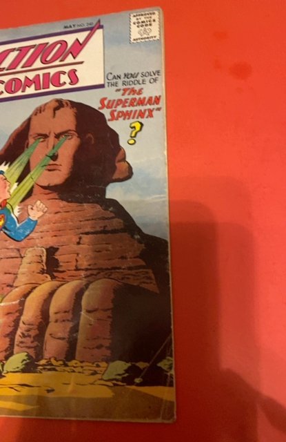 Action Comics #240 (1958) the Superman sphinx