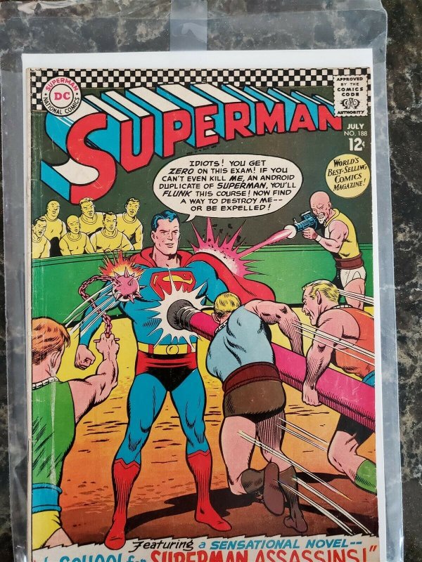 Superman #188 (DC,1966) Condition VG | Comic Books - Silver Age, DC Comics, Superman, Superhero / HipComic Superman #188 (DC,1966) Condition VG | Comic Books - Silver Age, DC Comics, Superman, Superhero / HipComic