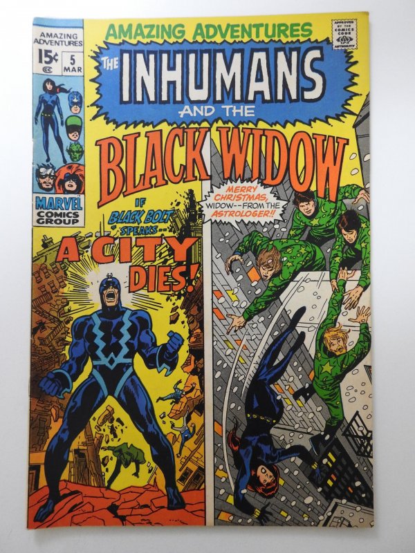 Amazing Adventures #5 (1971) Neal Adams Art! Black Bolt! Fine Condition!