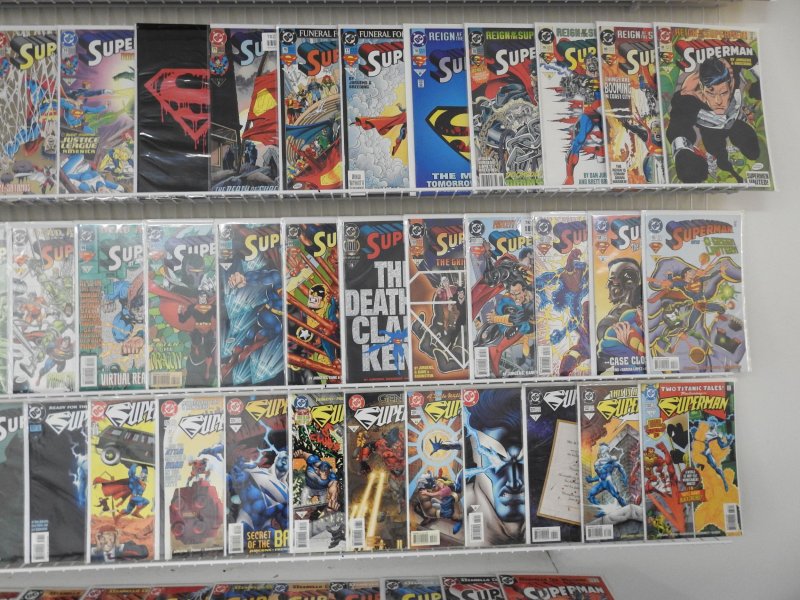 Huge Lot 150 ALL SUPERMAN COMICS!!!! W/ Key Issues! Avg VF Condition!