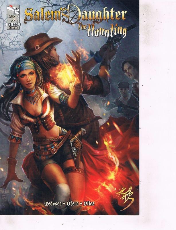 Lot Of 2 Comic Books Moonstone Saint #0 and Zenescope Salem's Daughter #5  MS12