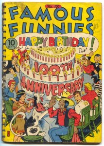 Famous Funnies #100 1942- Buck Rogers- Big Chief Wahoo restored reading copy