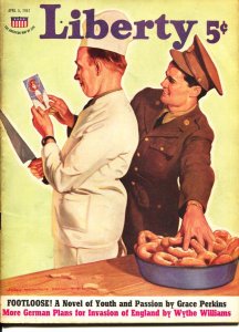 MAG: Liberty 4/5/1941-pin-up girl prank cover by John Newton Howitt-Hugh B Ca...