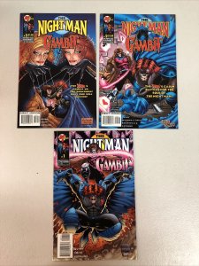 The Night Man Gambit (1996) #1 2 3 (VF+/NM) Complete Set Marvel/Malibu
