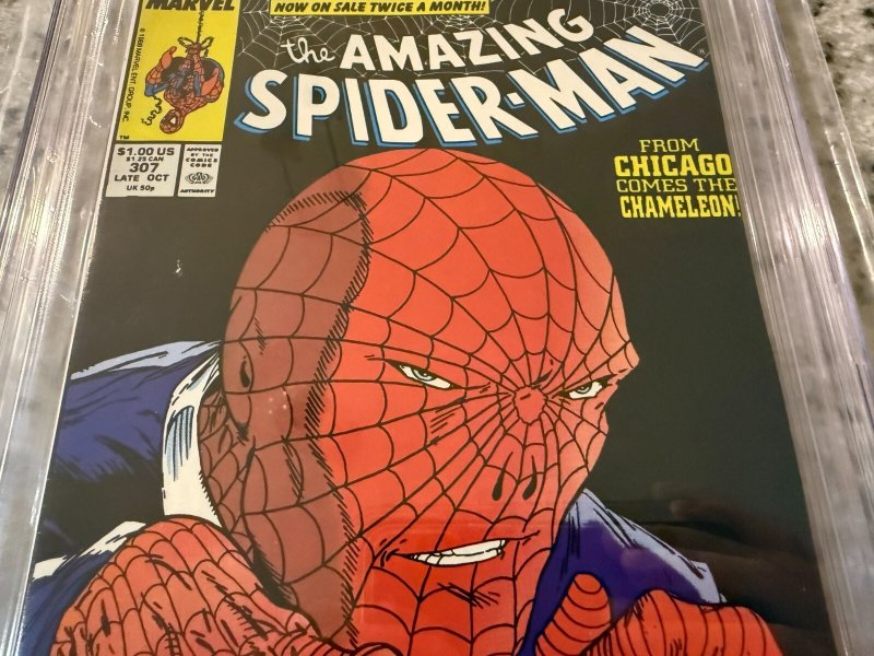 Amazing Spider-Man # 307 CGC 9.8 Marvel Comic Book 1988 McFarlane Chameleon JH29