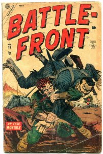 BATTLEFRONT #19 1954- Dunkirk- Cortez- Bob Powell Atlas War comic G