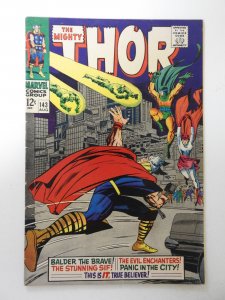 Thor #143 (1967) VG Condition moisture stain, tape pull bc