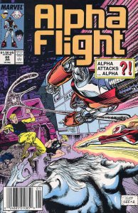 Alpha Flight (1st Series) #66 (Newsstand) VF ; Marvel | Jim Lee Bill Mantlo