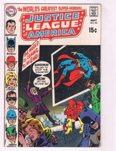 Justice League Of America # 80 FN DC Comic Book Batman Superman Flash Arrow J80