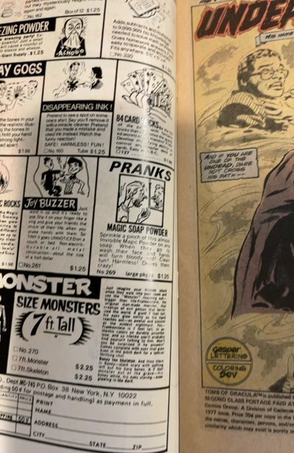 Tomb of Dracula #58 (1977) Blade fights Alone vf see photos