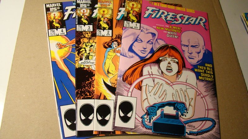 FIRESTAR 1 2 3 4 COMPLETE LOT *NM 9.4 -NM+ 9.6* X-MEN NEW MUTANTS WOLVERINE