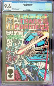 The Transformers #4 Direct Edition (1985) - CC 9.6 - Cert#4523624023