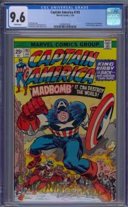 Captain America #193 1976 Marvel Comics CGC 9.6 1st app Madbomb 022