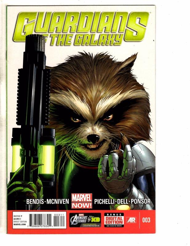 Lot Of 5 Guardians Of The Galaxy Marvel Comic Books # 1 2 3 4 5 1st Prints J252