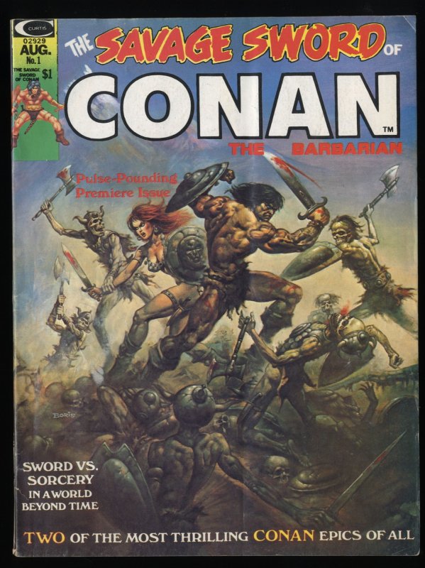 Savage Sword of Conan #1 FN- 5.5