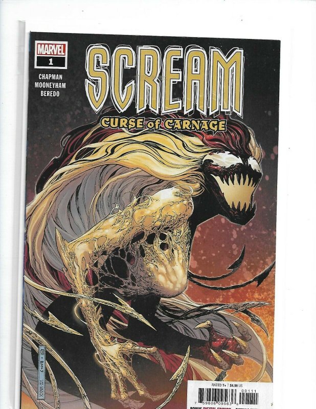SCREAM CURSE OF CARNAGE #1 NM MAIN COVER 1st print nw11