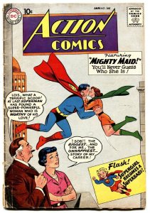 ACTION COMICS #260-DC 1960 Superman kissed his cousin weird issue