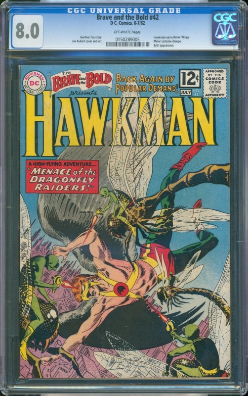 Brave and the Bold #42 (DC, 1962) CGC 8.0