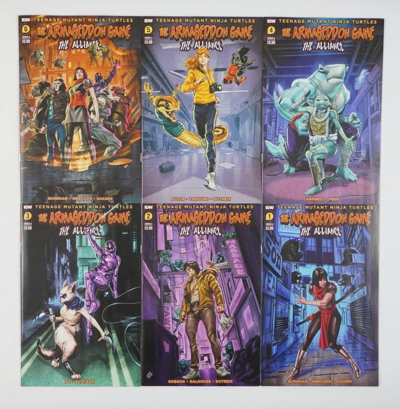 Teenage Mutant Ninja Turtles: The Armageddon Game - Alliance #1-6 full set ; IDW
