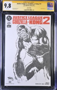 Justice League Vs Godzilla Vs Kong 2(2025)#1 (CGC 9.8) Signed & Sketch Tim Vigil