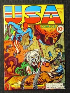 1970s FLASHBACK #3 VF- 7.5 Reprint USA Comics #1 The Defender