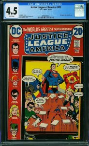 Justice League of America #105 (1973) CGC 4.5 VG+