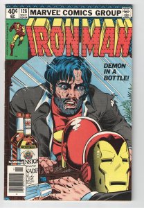 IRON MAN 128 VF OR BETTER.DEMON IN A BOTTLE.CLASSIC COVER.