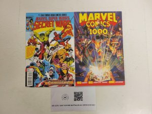 2 Marvel Comics #1 Secret Wars + 1000 Marvel Comics 72 TJ41