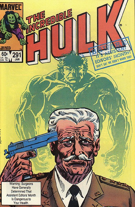 HULK  (1962 Series) (#1-6, #102-474, #600-635)(INCREDIBLE)(MV) #291 Fine