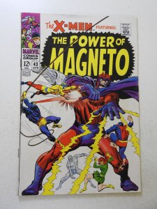 The X-Men #43 (1968) VG Condition centerfold detached bottom staple