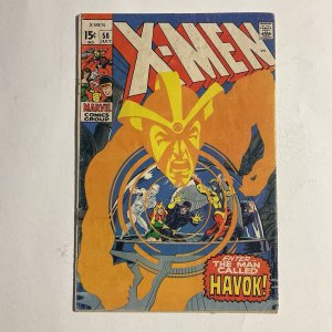 Uncanny X-Men 58 1969 Marvel Top Staple Detached GD good 2.0