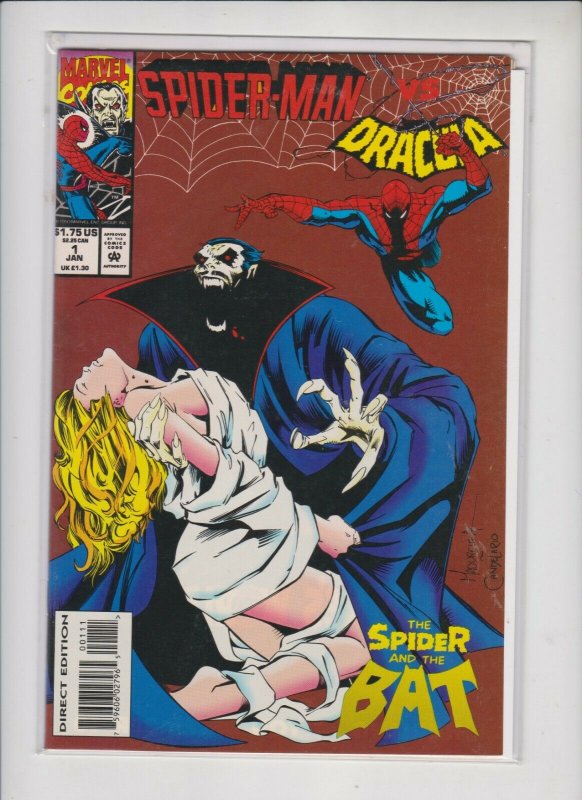 SPIDER-MAN VS DRACULA #1 1993 MARVEL / THE SPIDER AND THE BAT /  HIGH QUALITY 