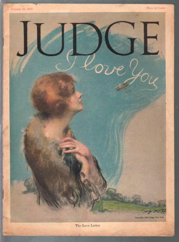 Judge 1/13/1923-early comic art-John Held Jr-FN+