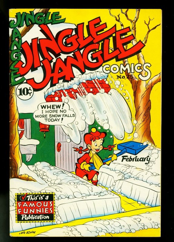 Jingle Jangle #25 1947- Famous Funnies- Snowstorm cover- F/VF 