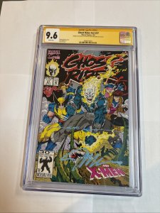 Ghost Rider (1992) # 27 (CGC 9.6) Signed By Jim Lee * Scott Williams ( Marvel )