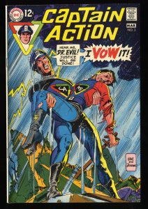 Captain Action #3 FN/VF 7.0 White Pages