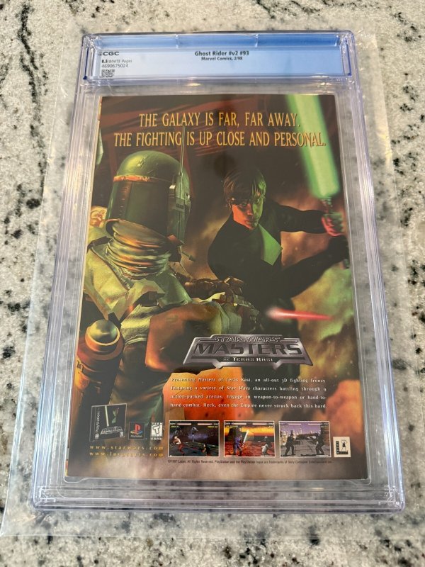 Ghost Rider # 93 CGC Graded 8.5 Marvel Comic Book 1998 Last Issue Demon JH24
