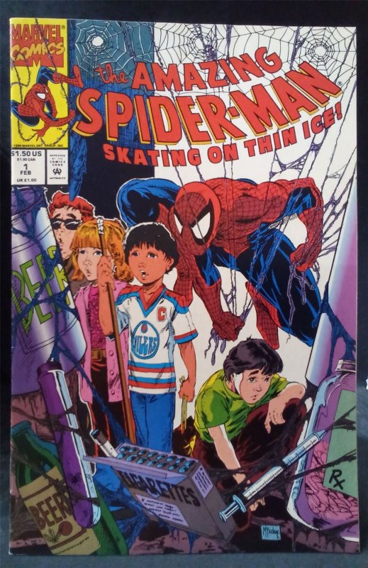 The Amazing Spider-Man: Skating on Thin Ice 1990 Marvel Comics Comic Book