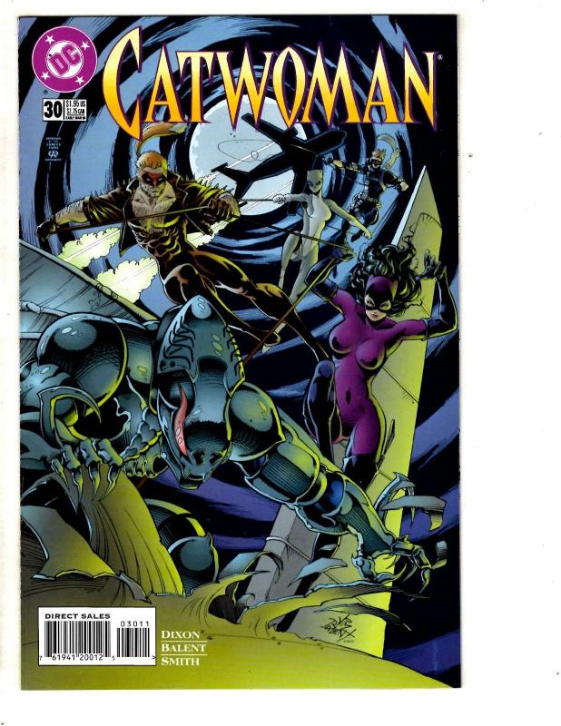 Lot Of 12 Catwoman DC Comic Books # 27 28 (2) 29 (2) 30 (3) 32 (2) 33 (2) SS7