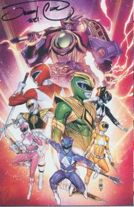 MIGHTY MORPHIN #5 VIRGIN VARIANT SIGNED BY JEREMY CLARK 4/9/21 BOOM! EB200
