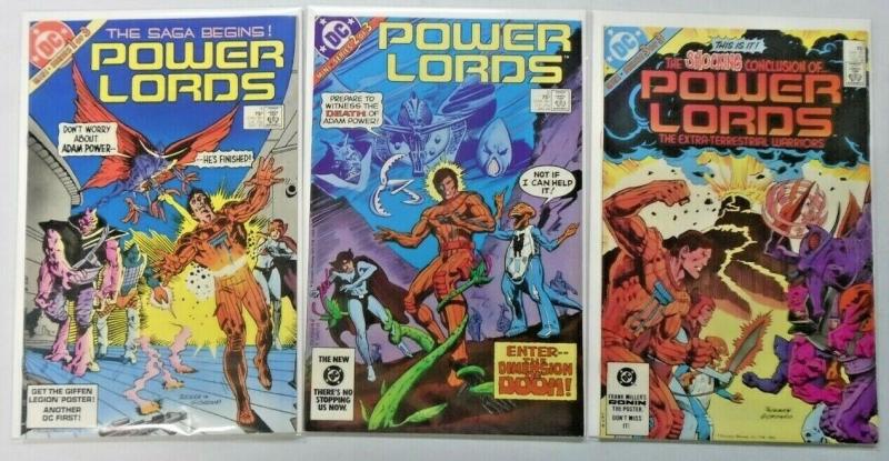 Power Lords set #1 to #3 all 3 different books 8.0 VF (1983)