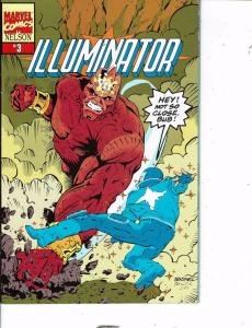 Lot Of 2 Marvel Comic Book Powdered Toast Man and Illuminator #3 AB5