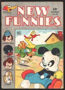 New Funnies #94  1944 - Dell  -G/VG - Comic Book