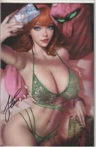 Jinkies #1 Black Ops Publishing Ouiji Virgin Variant NM Shikarii Signed