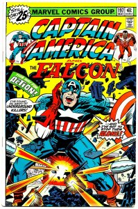 CAPTAIN AMERICA #196 & 197 (1976) 8.0 VF Jack Kirby! CAP & Falcon - Kill-Derby!