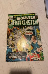 Marvel The Monster Of Frankenstein 1 JAN--1973--FINE