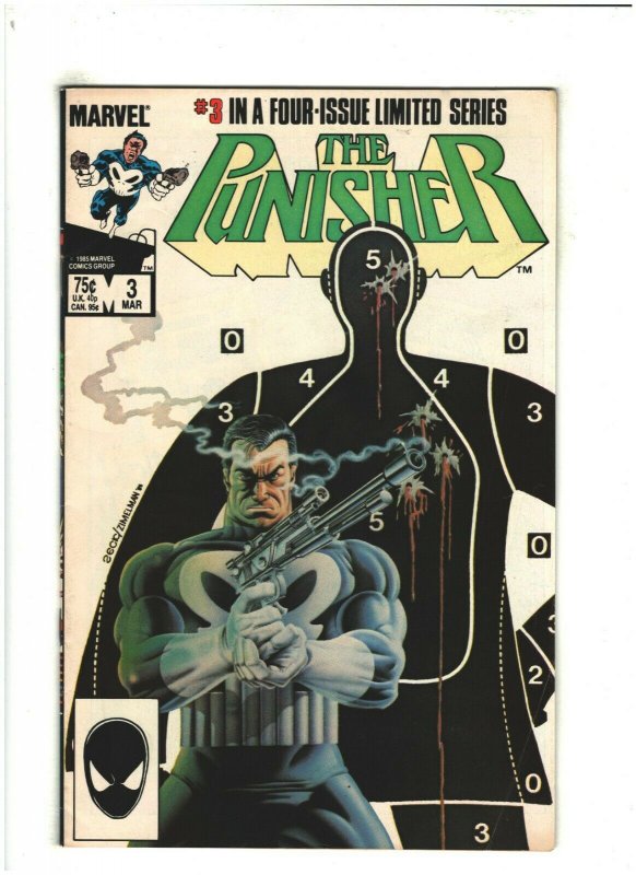 Punisher #3 VF 8.0 Marvel Comics 1985 Mike Zeck Copper Age