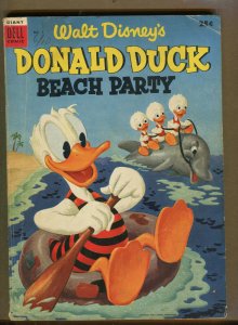 Donald Duck Beach Party #1 - Walt Disney - 1954 (Grade 4.0) WH