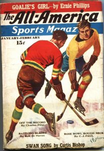 ALL-AMERICAN SPORTS MAGAZINE-JAN 1938-HOCKEY-FOOTBALL-RACING-BASEBALL-PULP