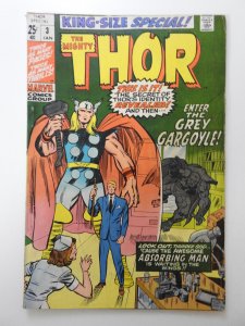 Thor Annual #3  (1971) vs the Grey Gargoyle! Solid VG Condition!